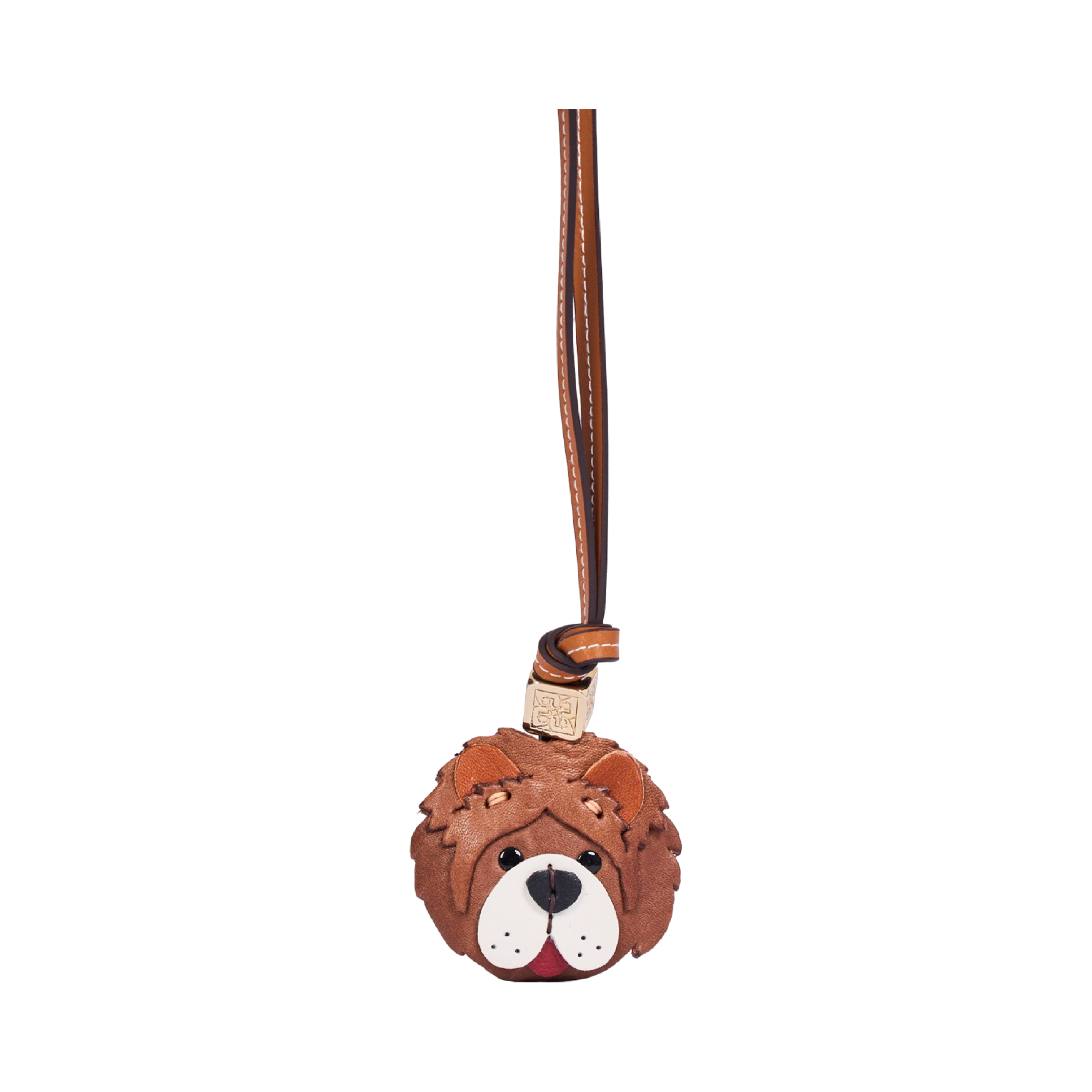 Animal Face Bag Charms Gold - Chow Chow