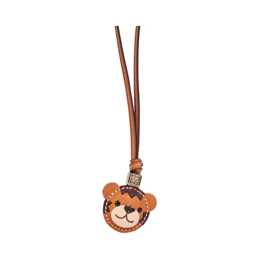 Animal Face Bag Charms Gold - Tiger