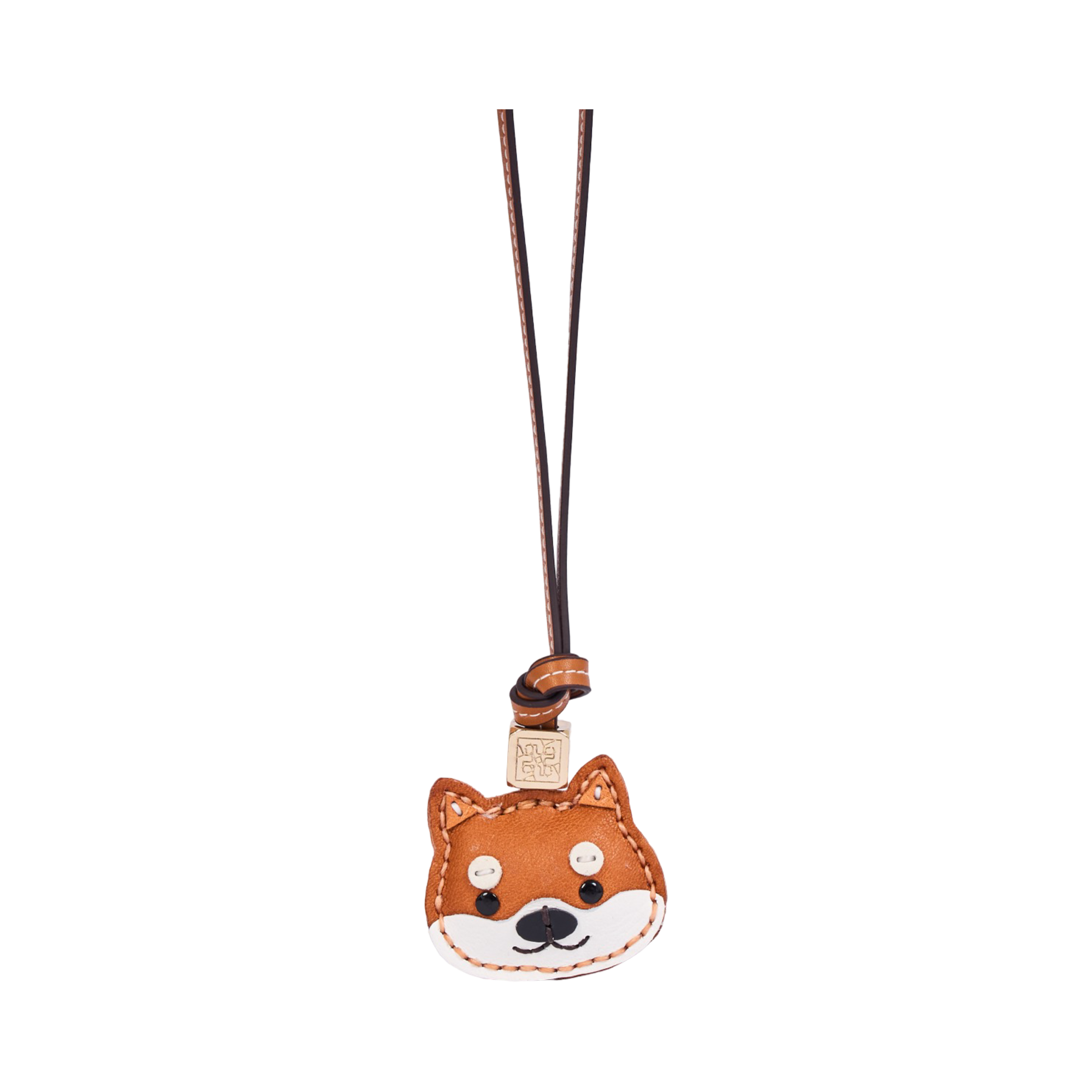 Animal Face Bag Charms Gold - Shiba Inu