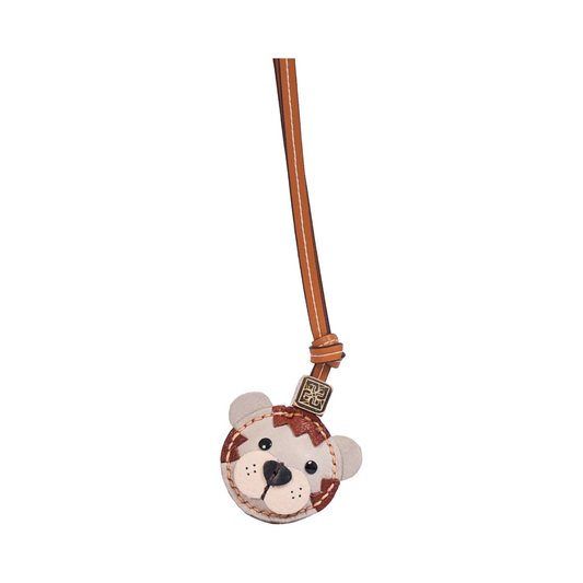 Animal Face Bag Charms Gold - Tiger