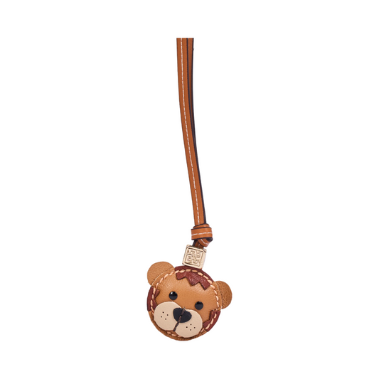 Animal Face Bag Charms Gold - Tiger