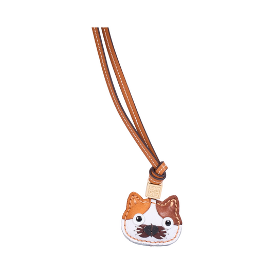 Animal Face Bag Charms Gold - Calico Cat