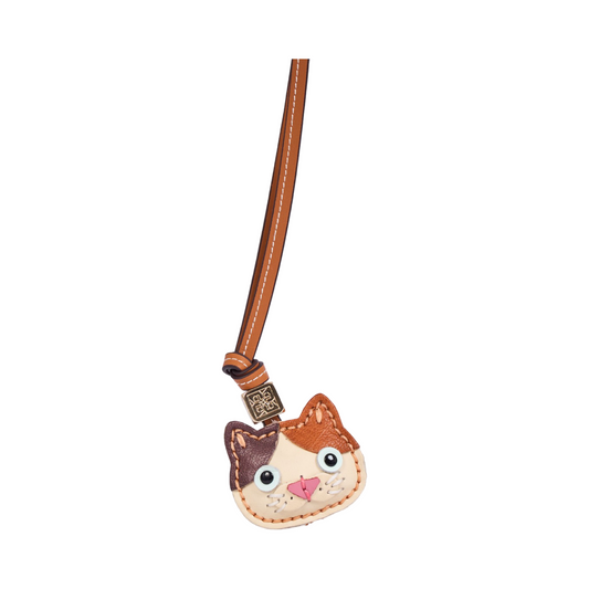 Animal Face Bag Charms Gold - Calico Cat