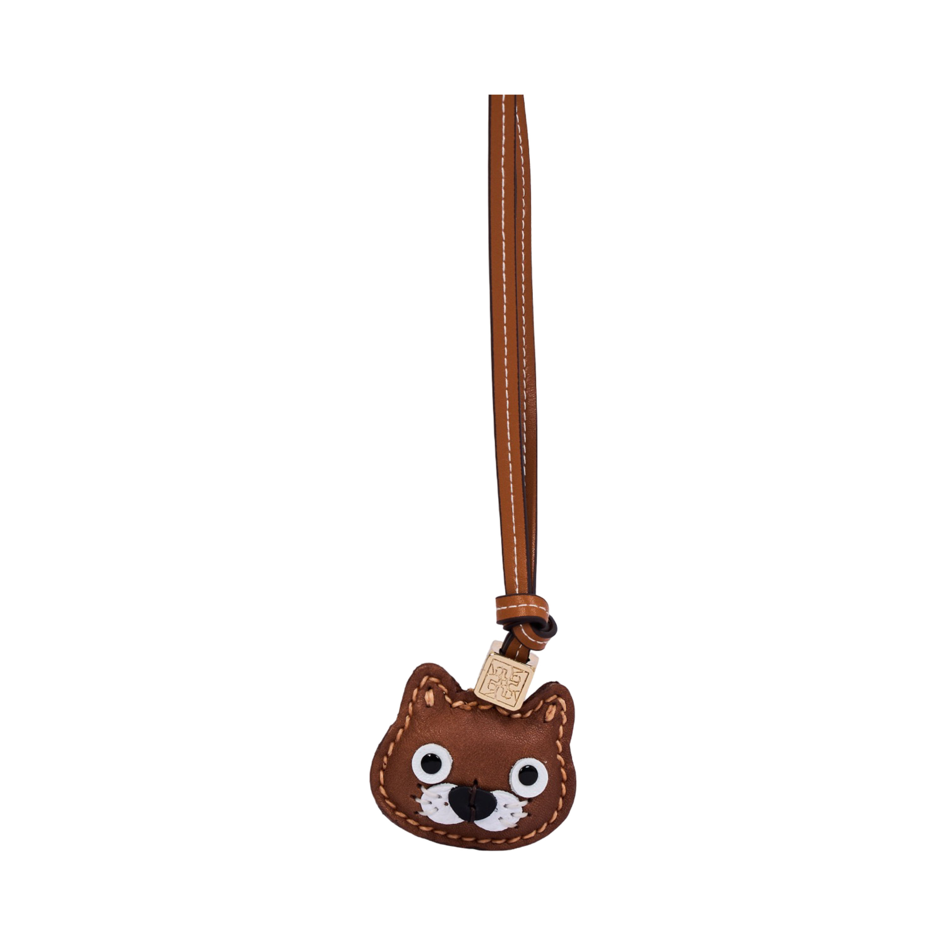 Animal Face Bag Charms Gold - Havana Cat