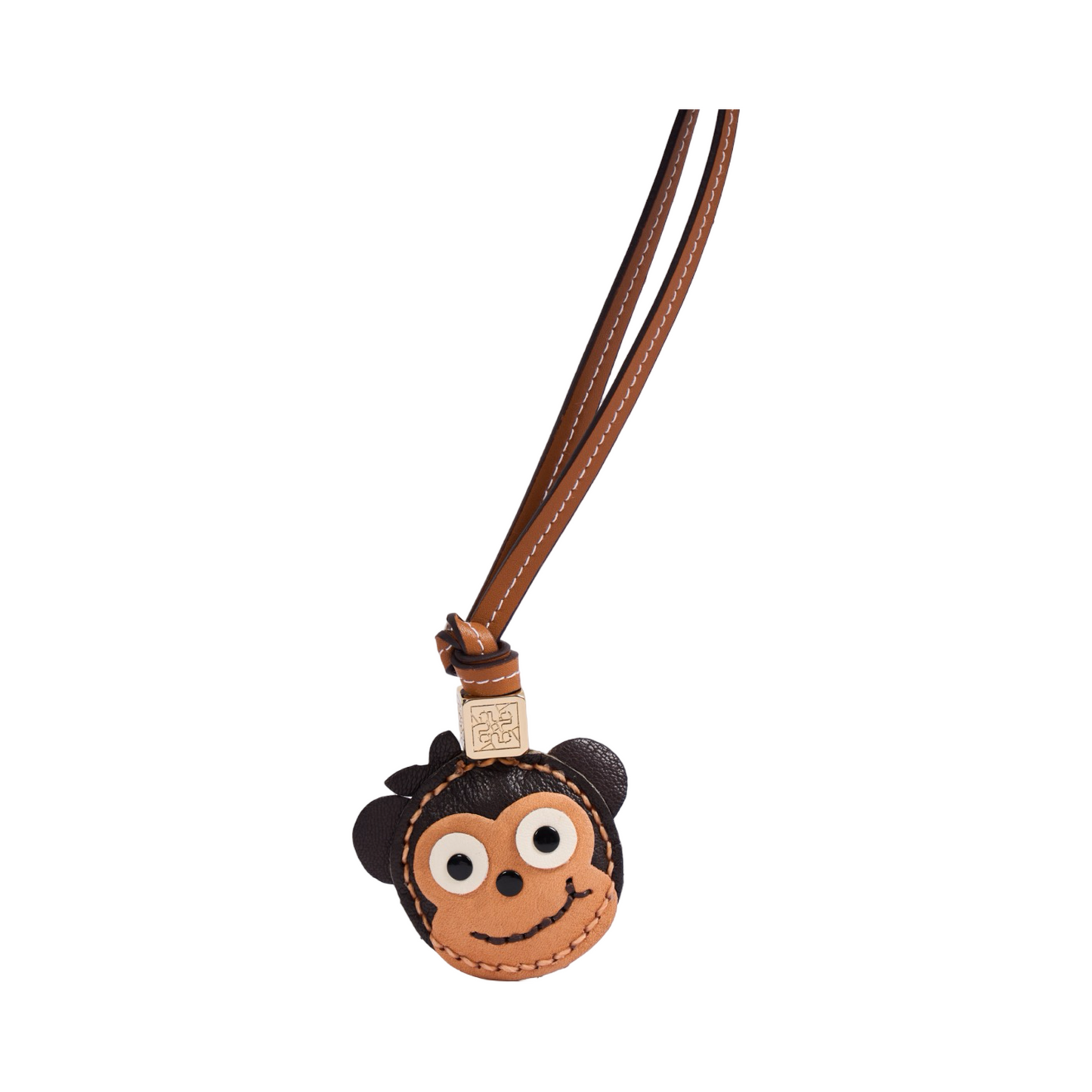 Animal Face Bag Charms Gold - Monkey