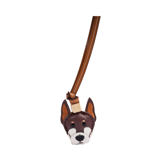 Animal Face Bag Charms Gold - Dog