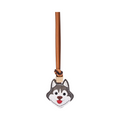Animal Face Bag Charms Gold - Grey Husky