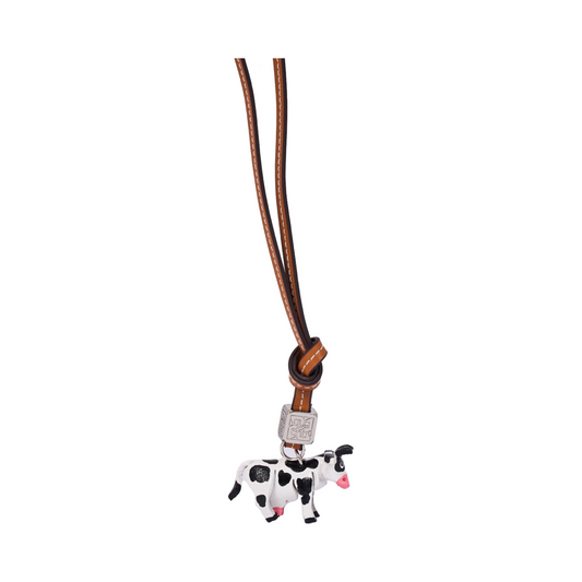 Animal Bag Charm Silver - Cow