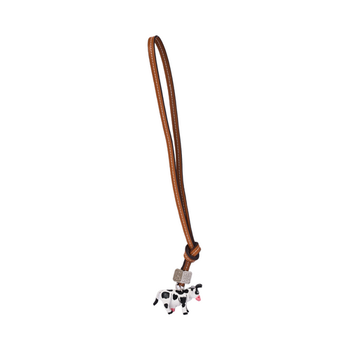 Animal Bag Charm Silver - Cow