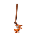 Animal Bag Charm Silver - Raindeer