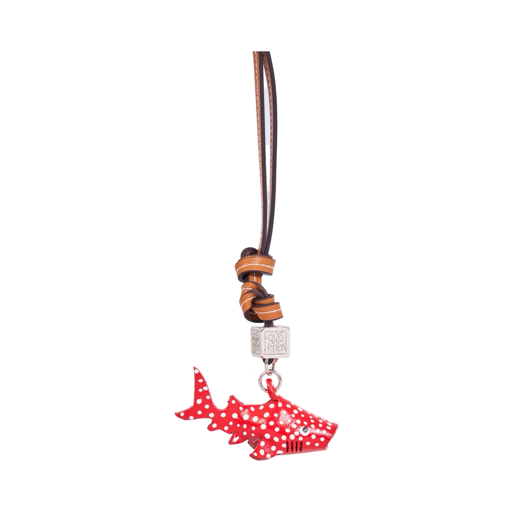 Animal Bag Charms Silver - Red Shark