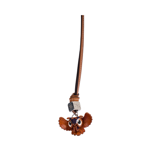 Animal Bag Charms Silver - Brown Owl