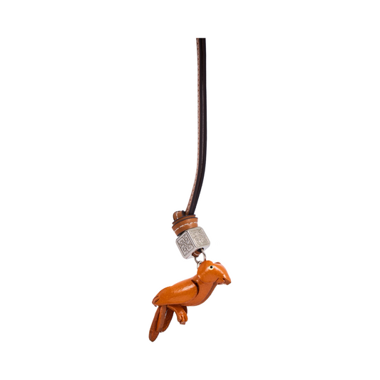 Animal Bag Charms Silver - Wood Parrot