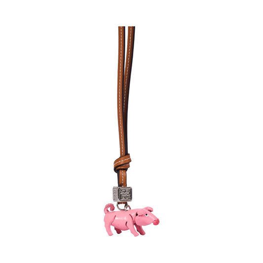Animal Bag Charm Silver - Pig