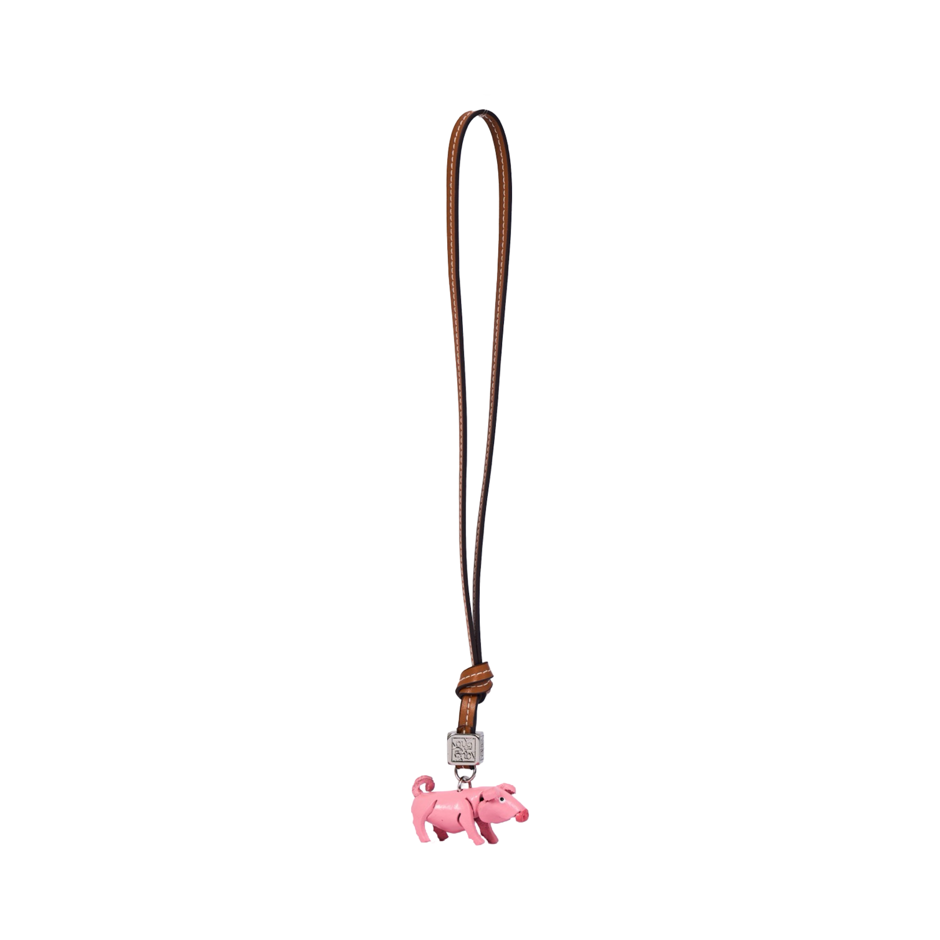 Animal Bag Charm Silver - Pig