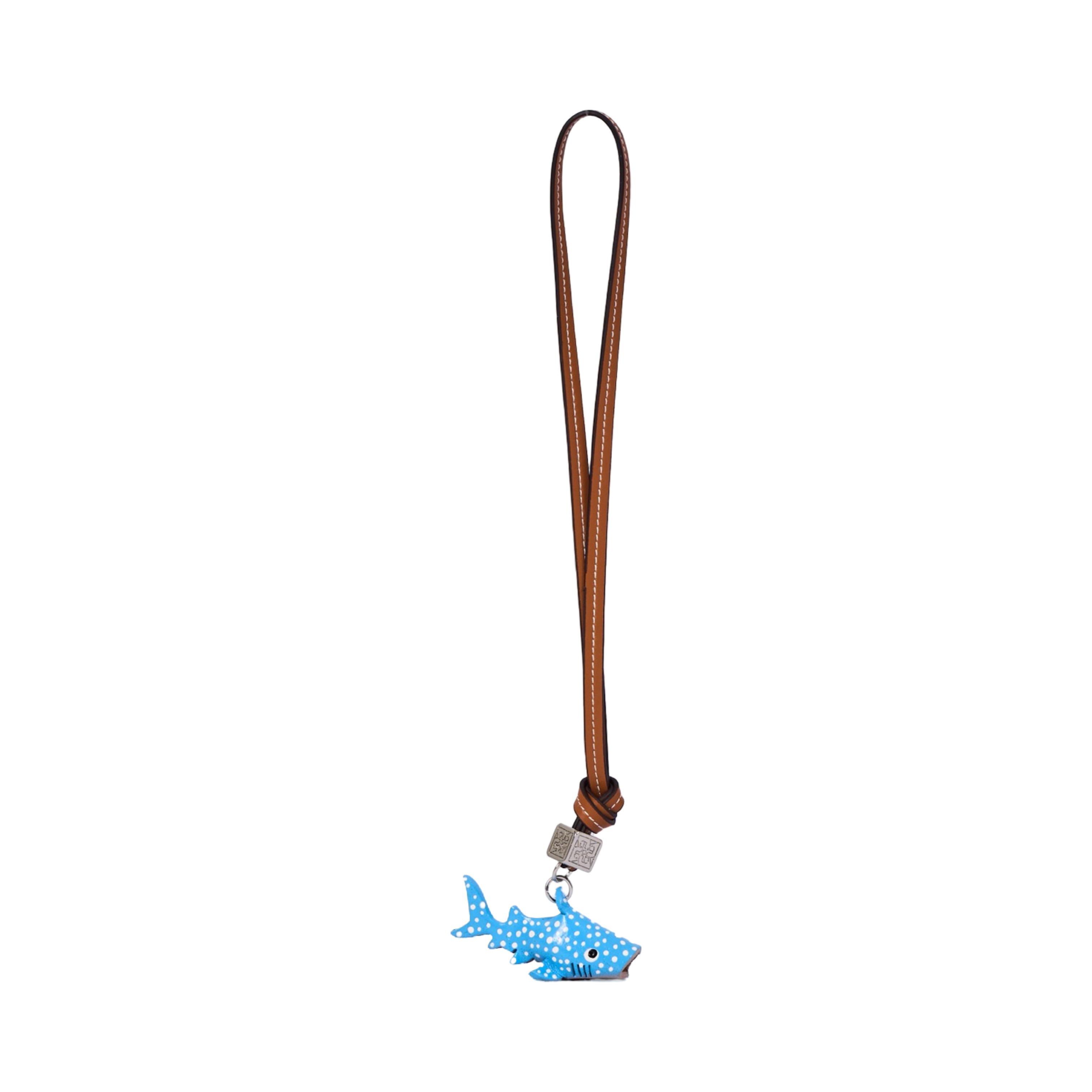 Animal Bag Charm Silver - Blue Shark