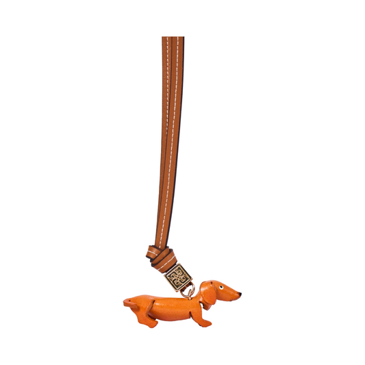 Animal Bag Charm Gold - Dachshund