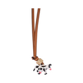 Animal Bag Charm Gold - Cow