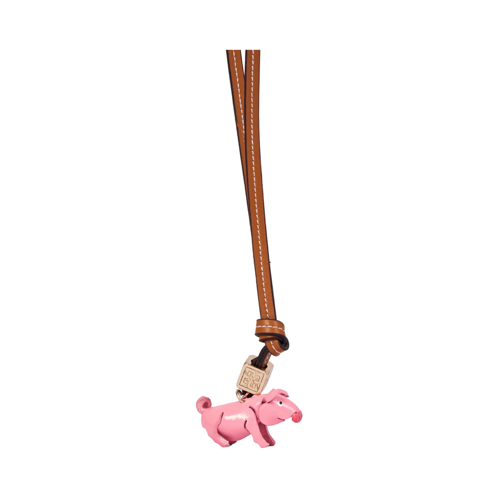 Animal Bag Charm Gold - Pig