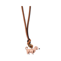 Animal Bag Charm Gold - Beagle