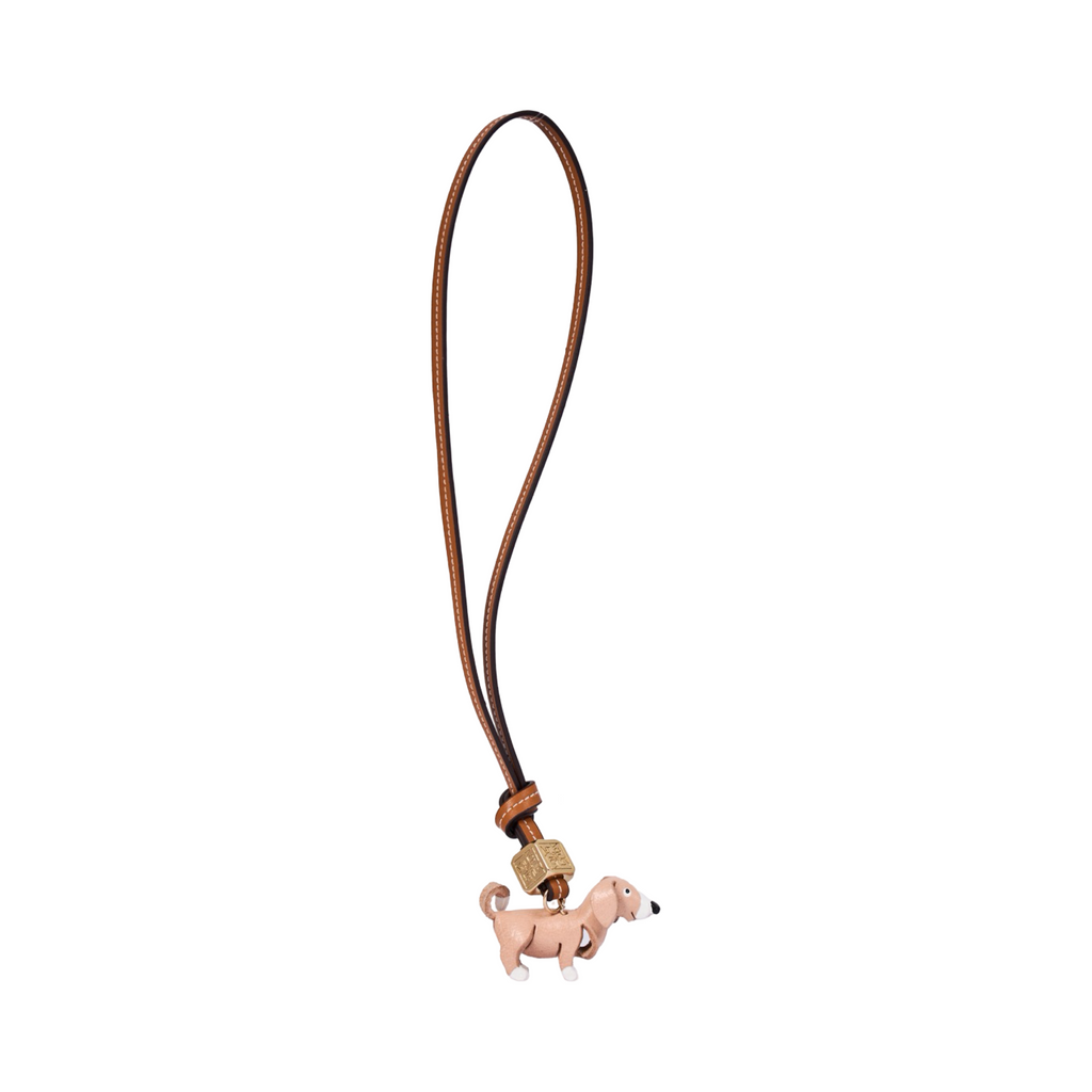 Animal Bag Charm Gold - Beagle