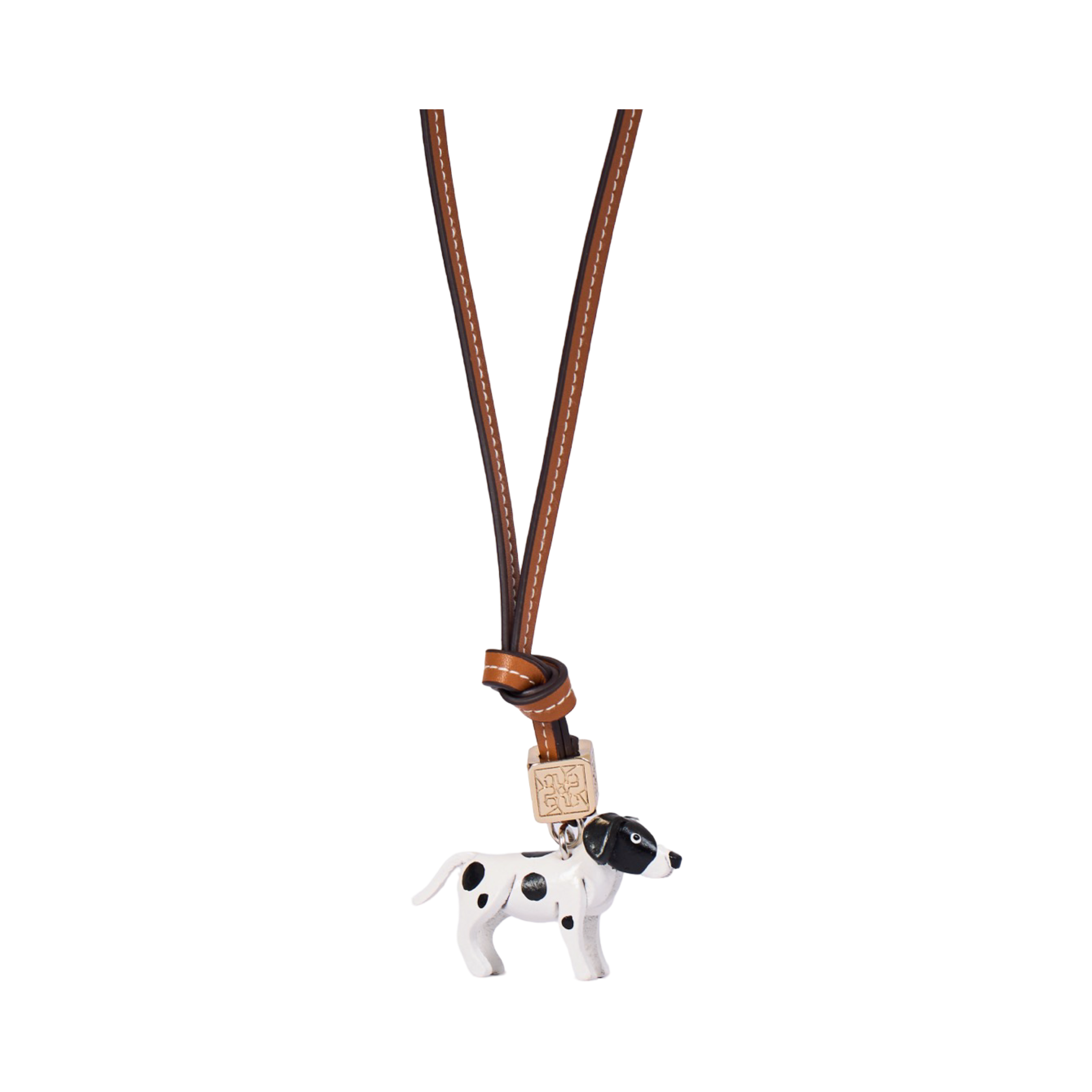 Animal Bag Charm Gold - Puppy