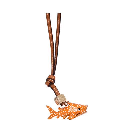 Animal Bag Charms Gold - Orange Shark