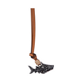 Animal Bag Charms Gold- Black Shark