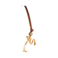 Animal Bag Charms Gold - Yellow Flamingo
