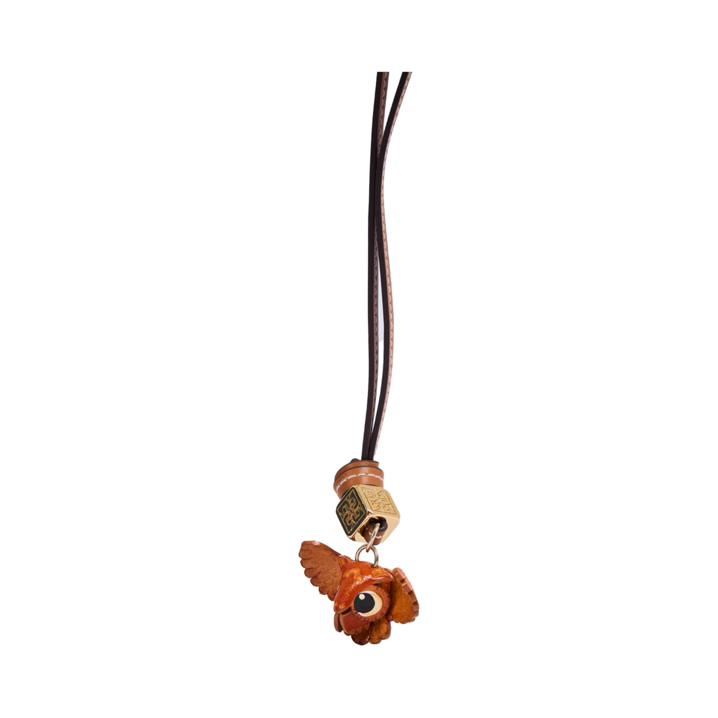 Animal Bag Charms Gold - Wood Owl