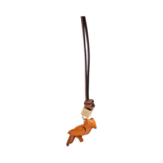 Animal Bag Charms Gold - Wood Parrot