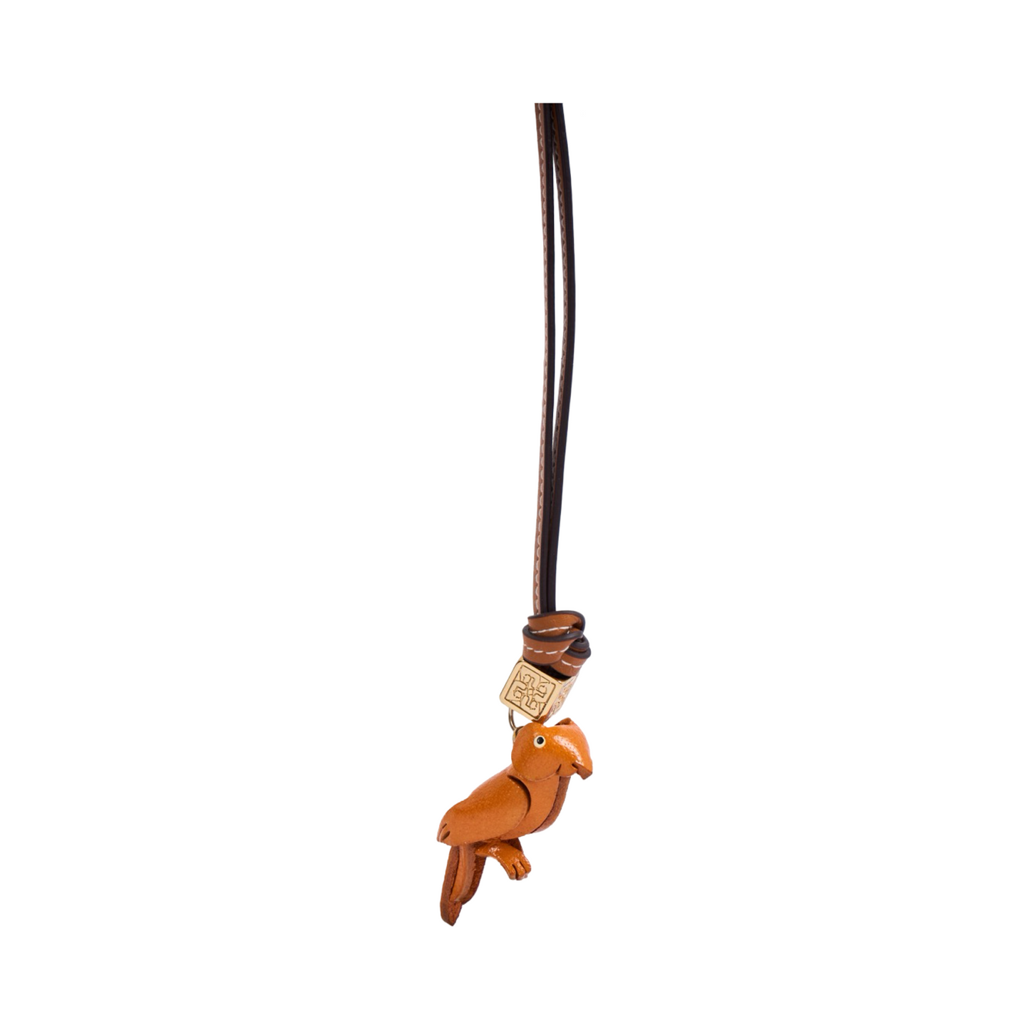 Animal Bag Charms Gold - Wood Parrot