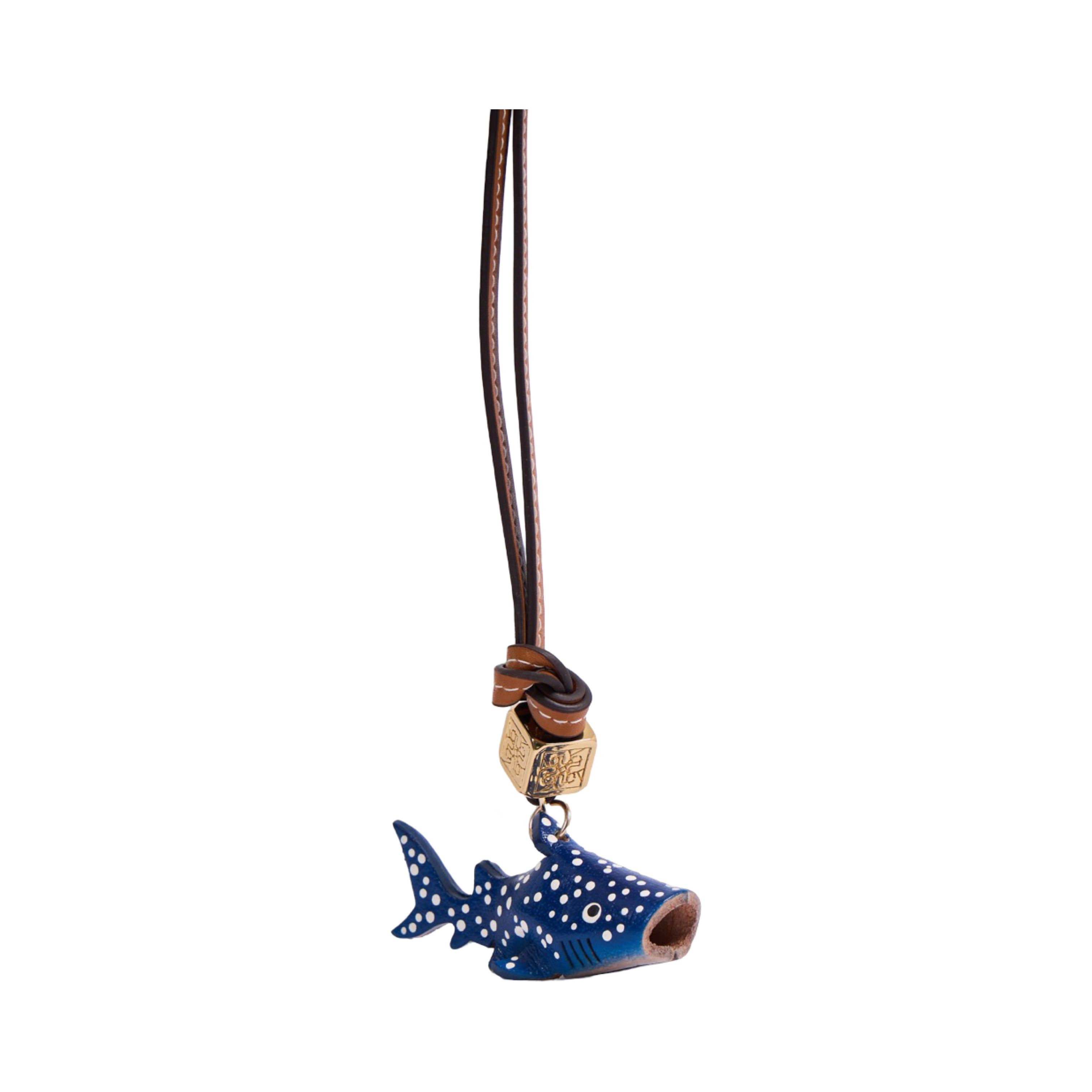 Animal Bag Charms Gold - Blue Shark