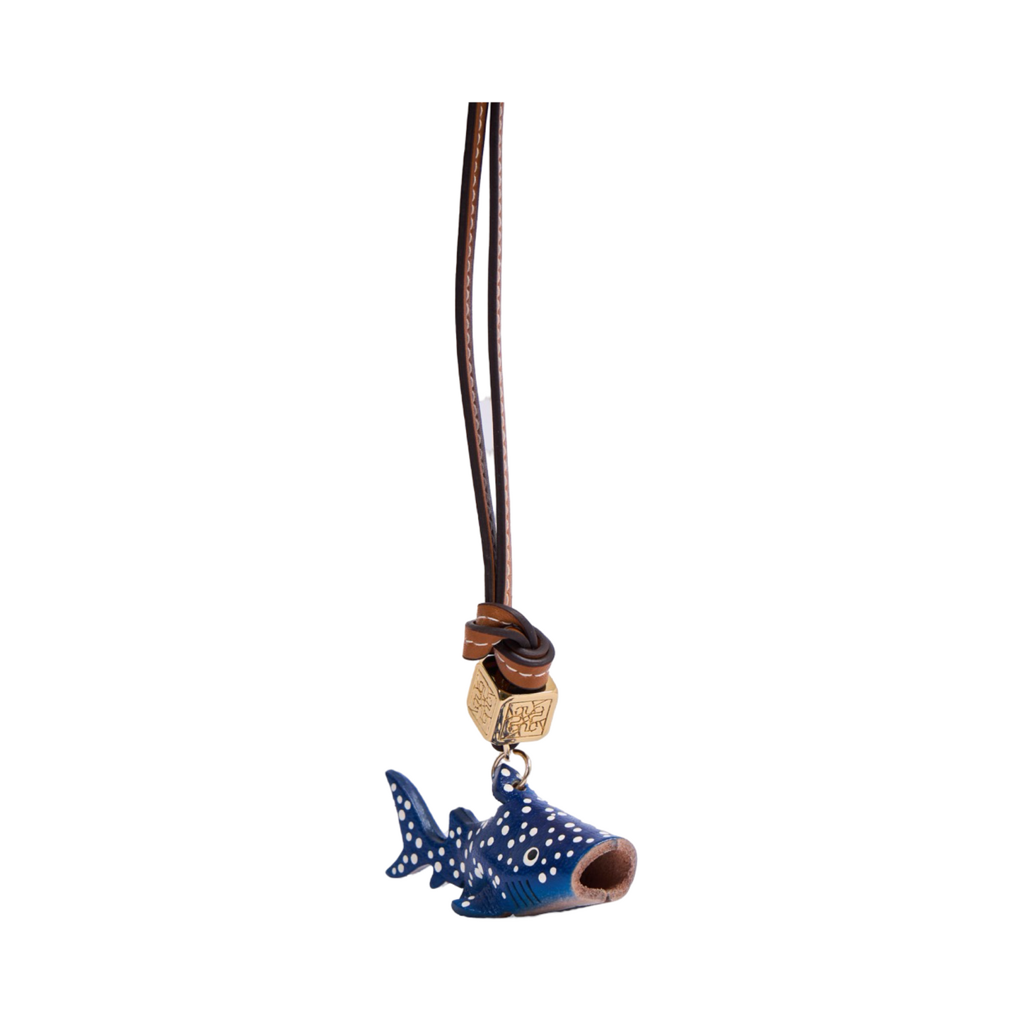 Animal Bag Charms Gold - Blue Shark