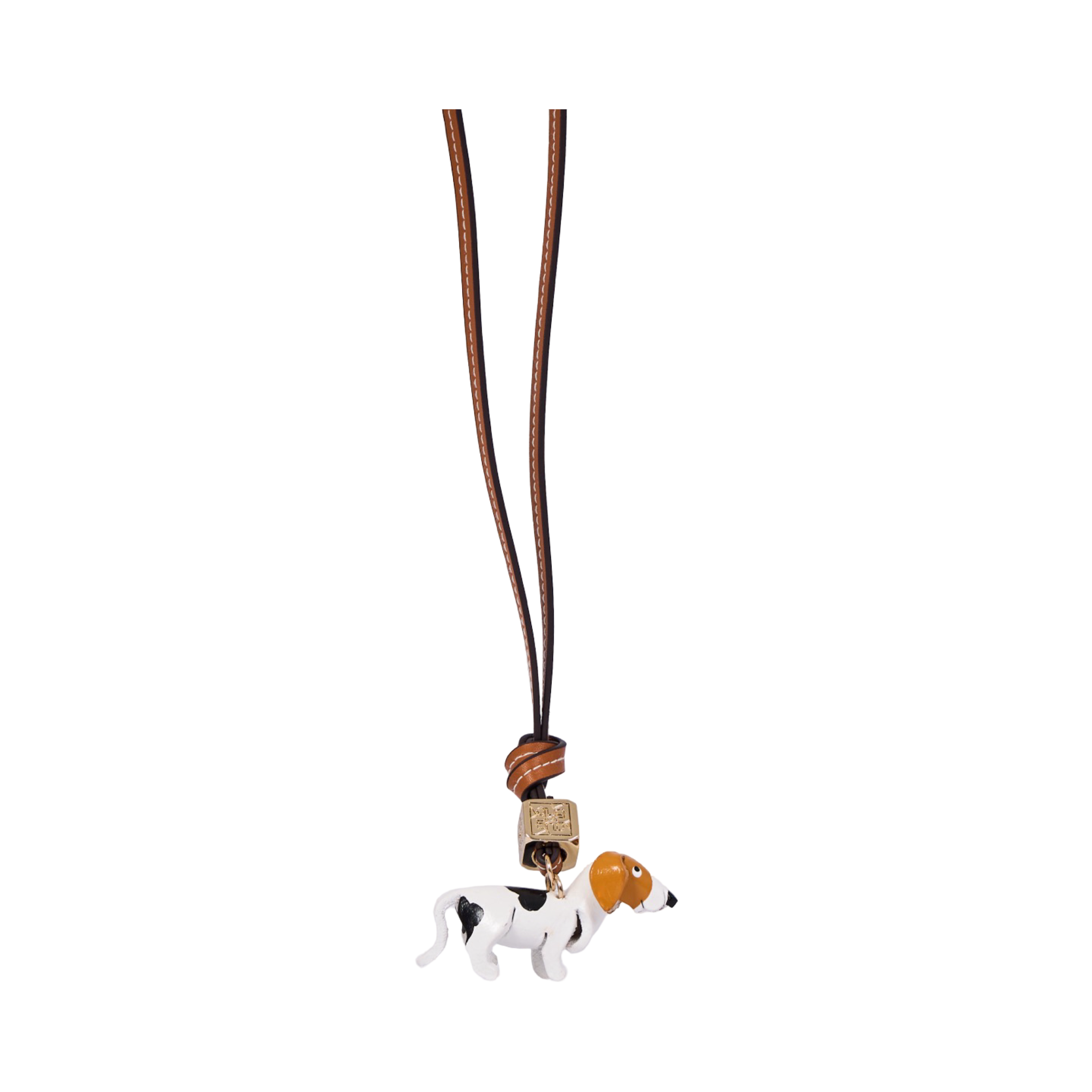 Animal Bag Charm Gold - Beagle