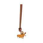Animal Bag Charm Gold - Puppy