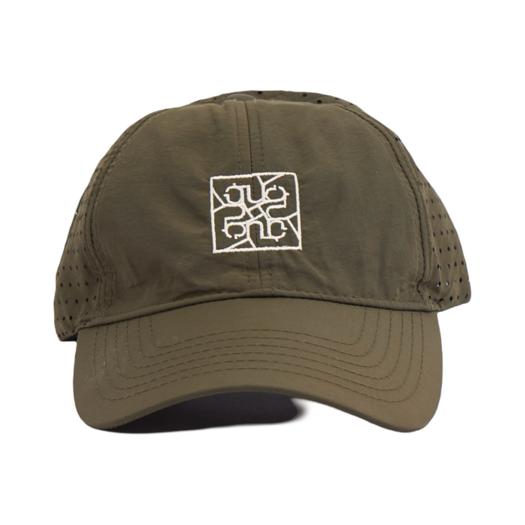 Embroidered Logo Cap - Olive