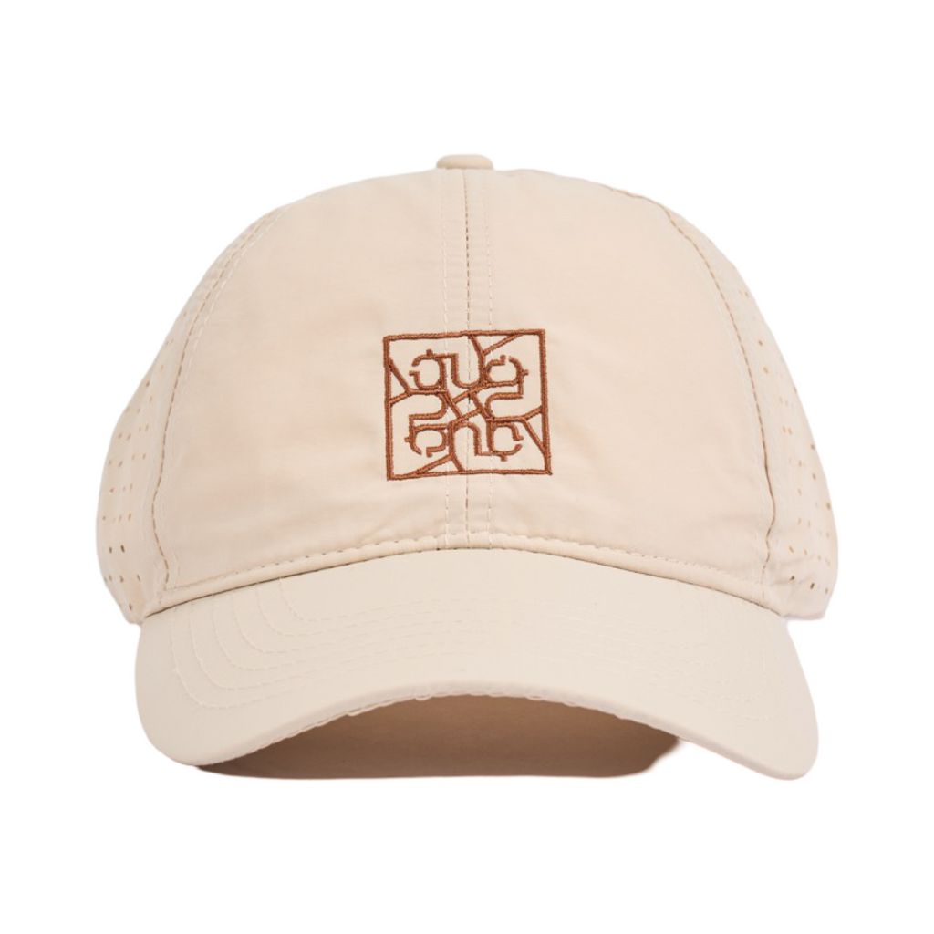 Embroidered Logo Cap - Beige