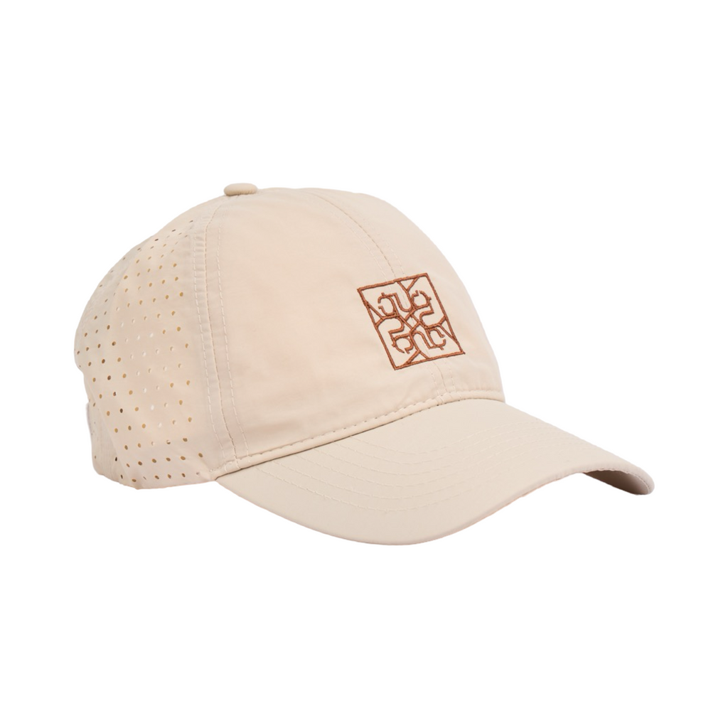 Embroidered Logo Cap - Beige