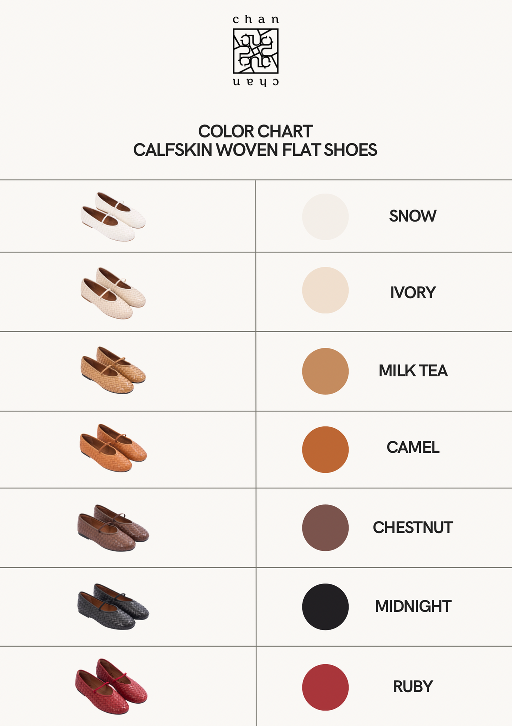 Chan Journey – Florence Handmade Woven Calfskin Flats – Ruby