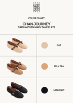Journey –  Capri Mary Jane Flats – Milk Tea