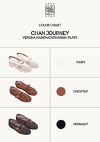 Journey –  Verona HandMesh Flats – Midnight