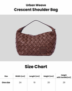 Urban Weave – Crescent Shoulder Bag – Black