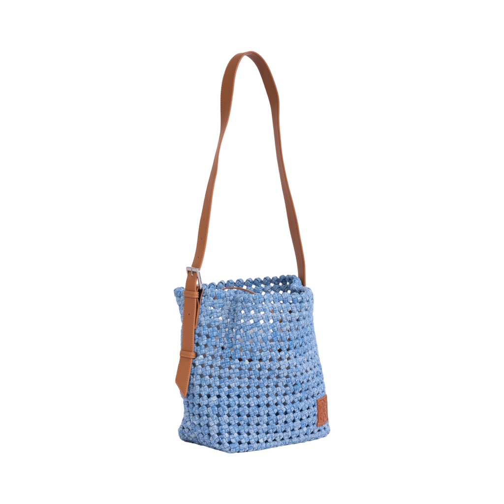 The Blue Nomad - Drift Denim Tote M- Powder Blue
