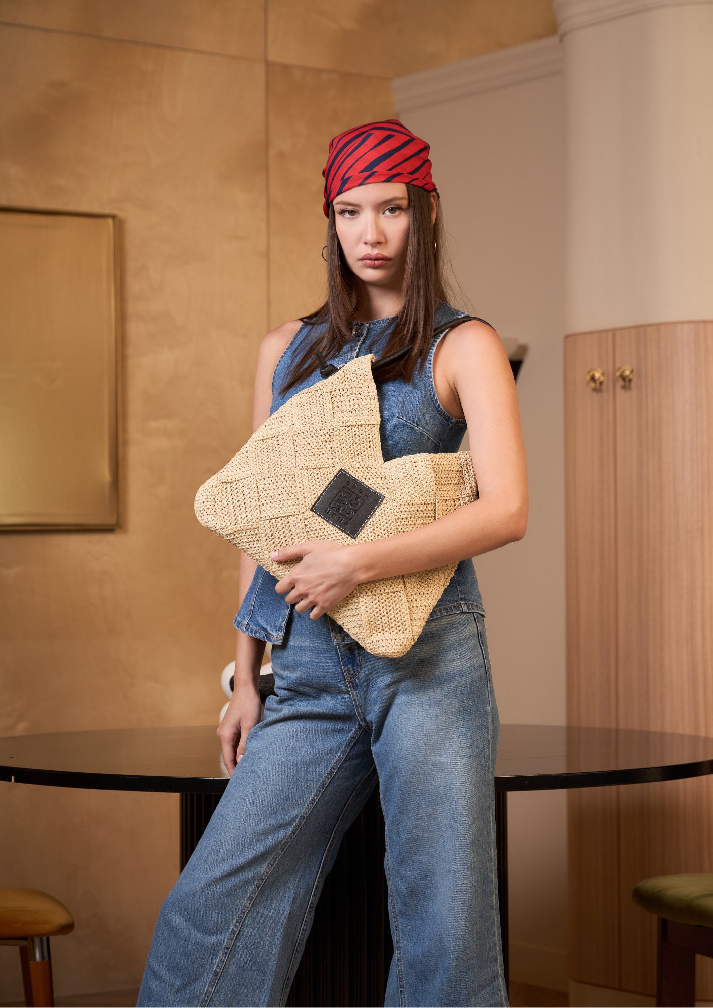 Everyday Earth – Straw Tote Bag – Beige