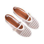 Journey –  Verona HandMesh Flats – Snow