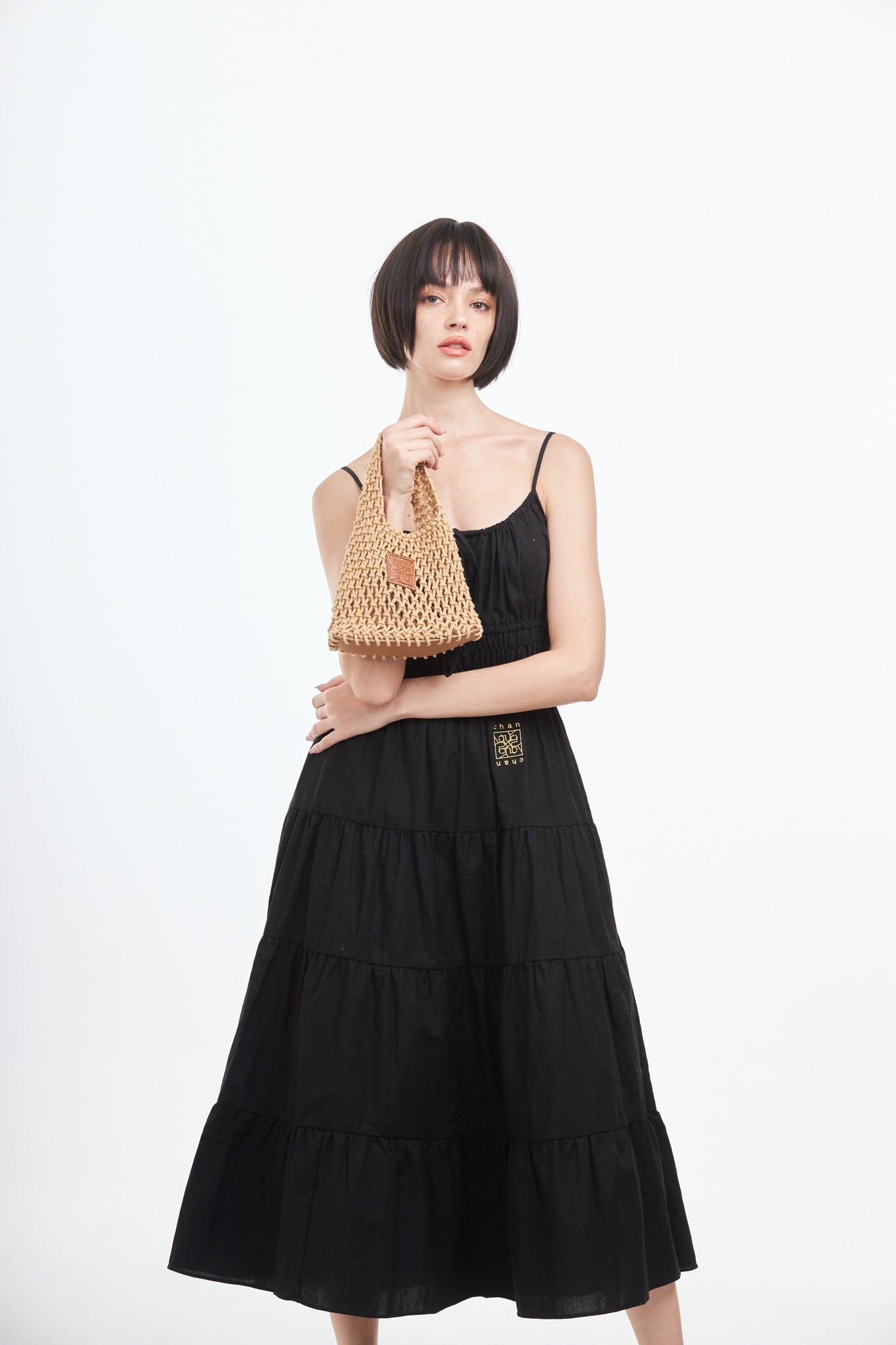 Knitted Mini Bag - Light Brown