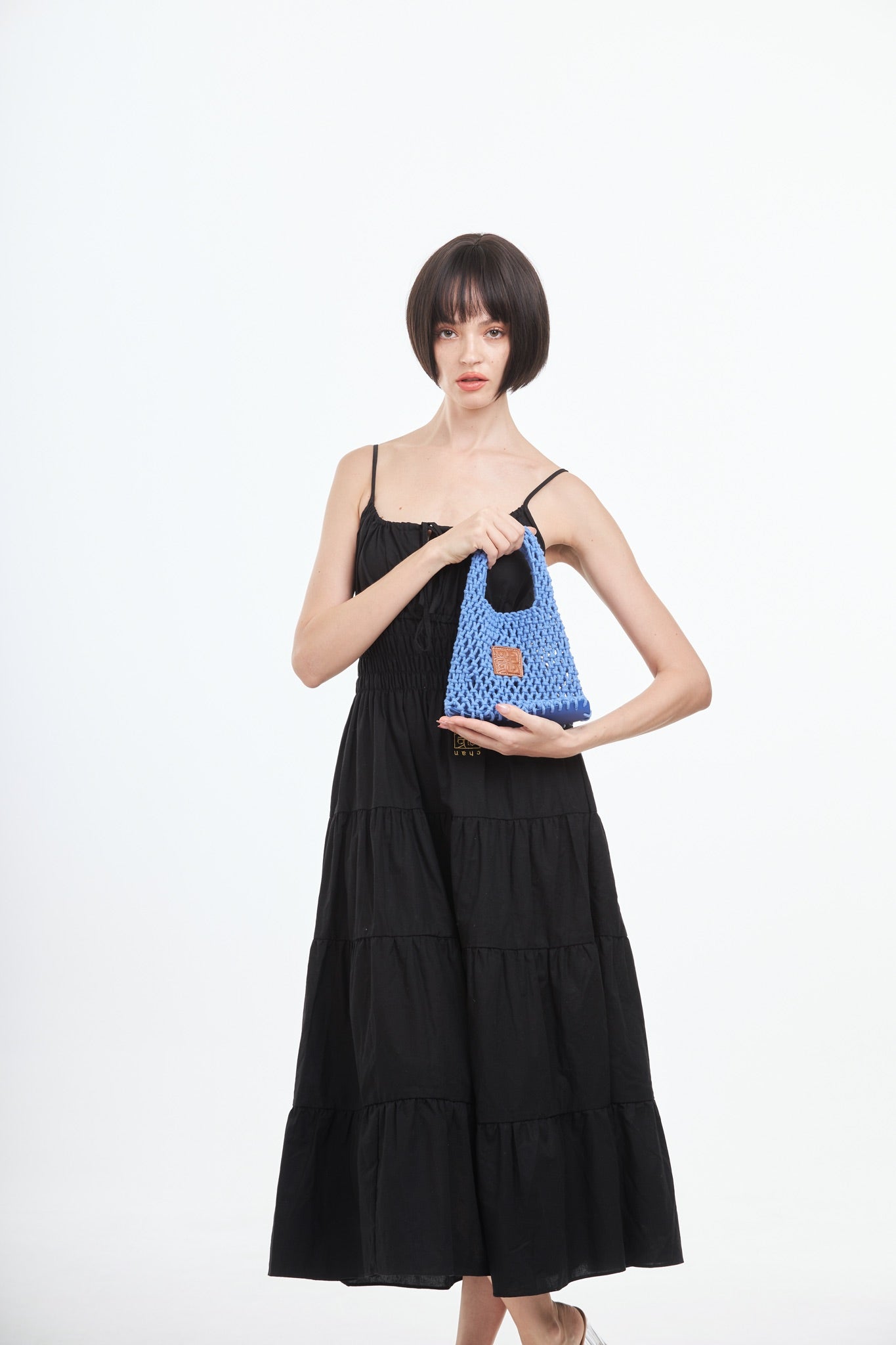 Knitted Mini Bag - Blue