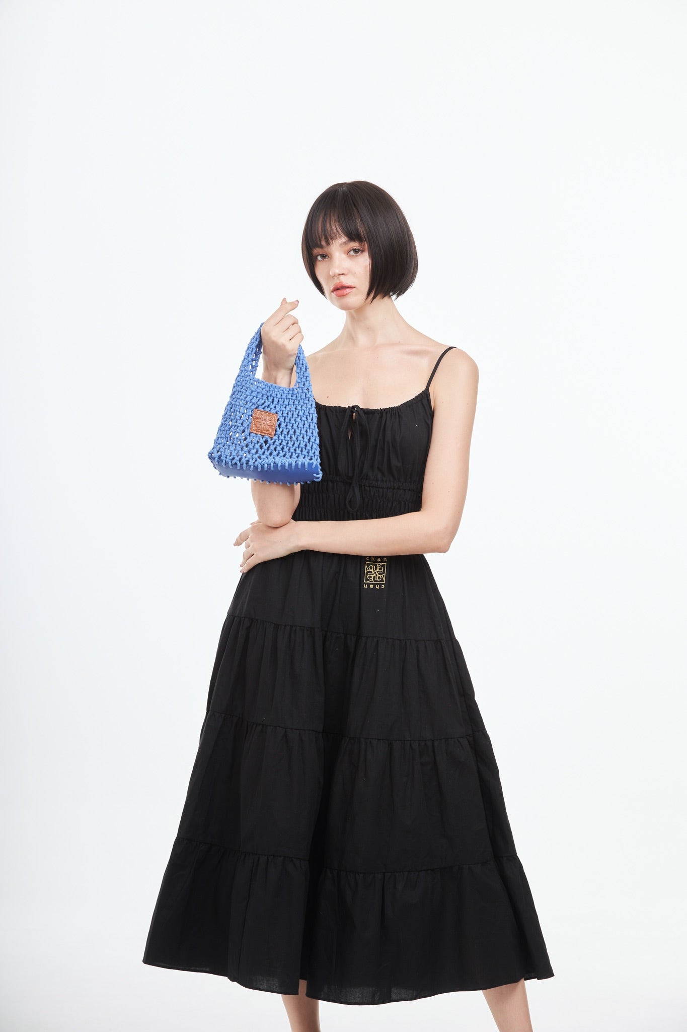Knitted Mini Bag - Blue