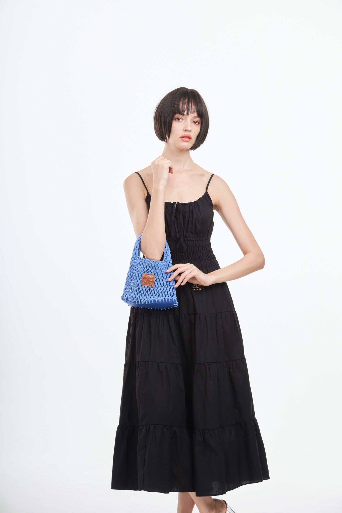 Knitted Mini Bag - Blue